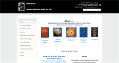 Desktop Screenshot of antiqueamericanindianart.com