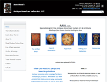 Tablet Screenshot of antiqueamericanindianart.com
